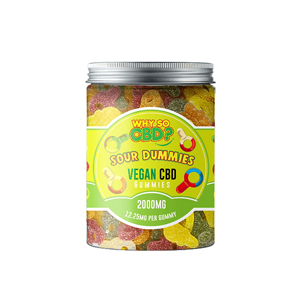 Why So CBD? 2000mg CBD Large Vegan Gummies - 11 Flavours - www.justgovape.co.uk