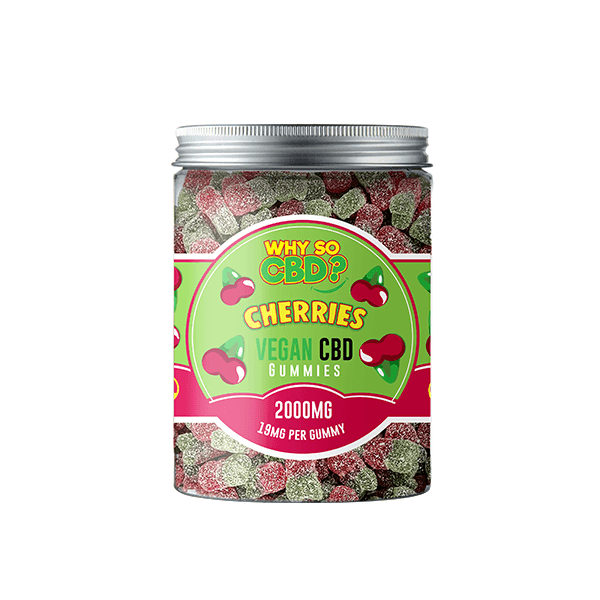 Why So CBD? 2000mg CBD Large Vegan Gummies - 11 Flavours - www.justgovape.co.uk