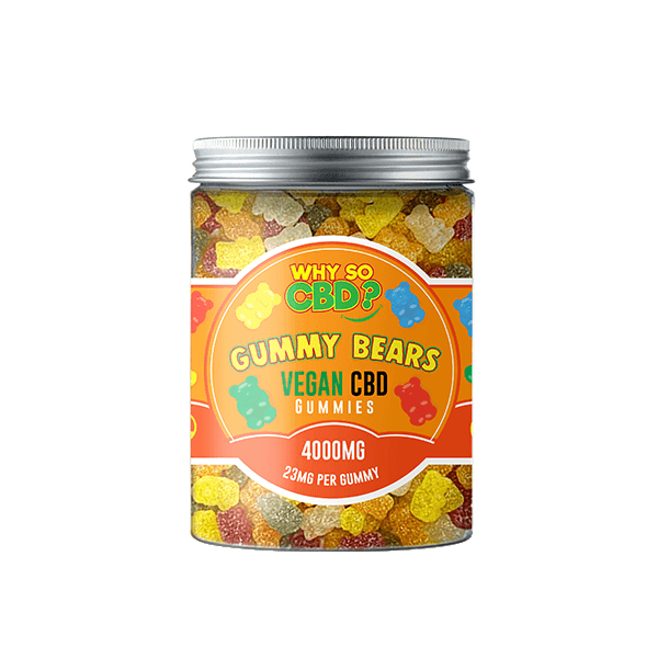 Why So CBD? 4000mg CBD Large Vegan Gummies - 11 Flavours - www.justgovape.co.uk