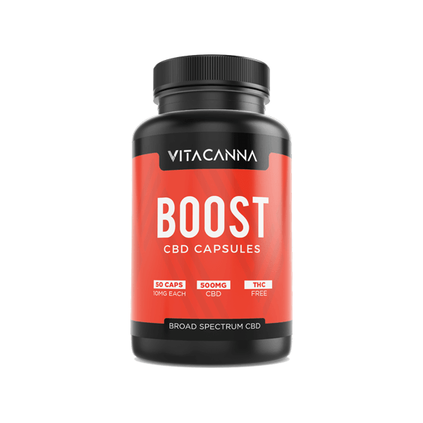 Vitacanna 500mg Broad Spectrum CBD Vegan Capsules - 50 Caps - www.justgovape.co.uk