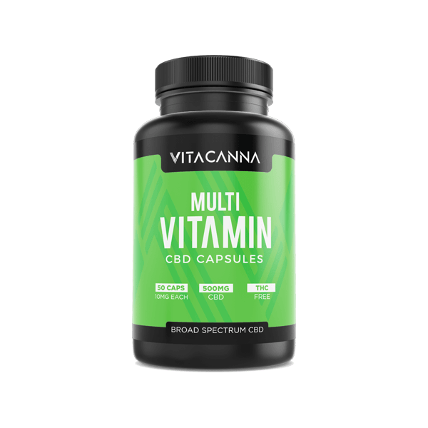 Vitacanna 500mg Broad Spectrum CBD Vegan Capsules - 50 Caps - www.justgovape.co.uk