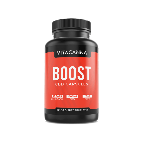 Vitacanna 1000mg Broad Spectrum CBD Vegan Capsules - 50 Caps - www.justgovape.co.uk