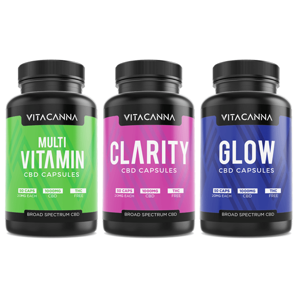 Vitacanna 1000mg Broad Spectrum CBD Vegan Capsules - 50 Caps - www.justgovape.co.uk