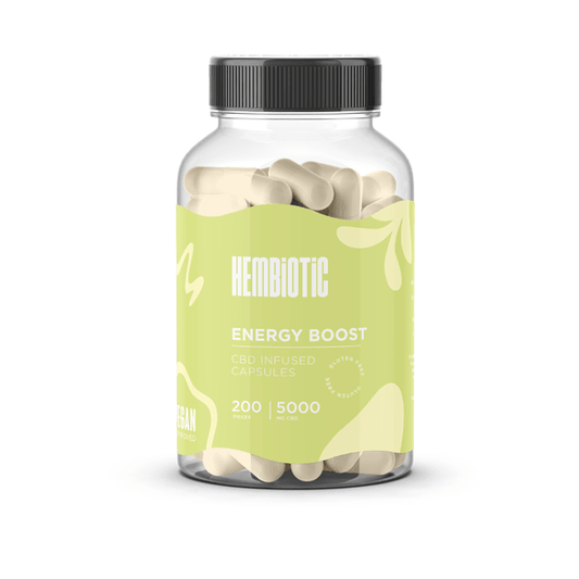 Hembiotic 5000mg Bulk CBD Capsules - 200 Caps - www.justgovape.co.uk