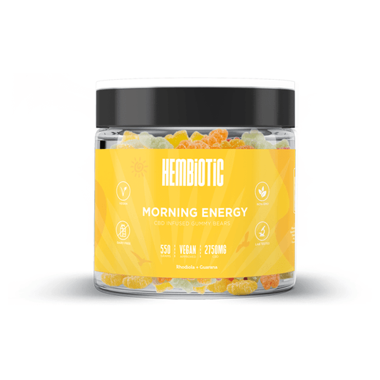 Hembiotic 2750mg Bulk CBD Gummy Bears - 550g - www.justgovape.co.uk