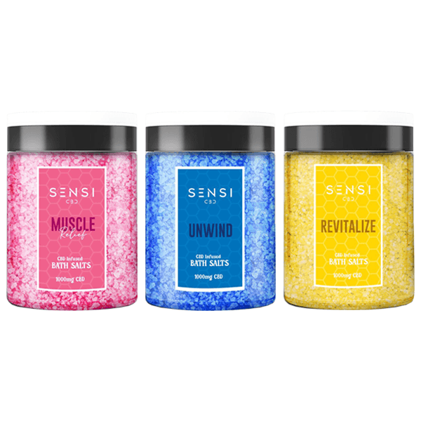 Sensi CBD 1000mg CBD Infused Bath Salts - 700g (BUY 1 GET 1 FREE) - www.justgovape.co.uk