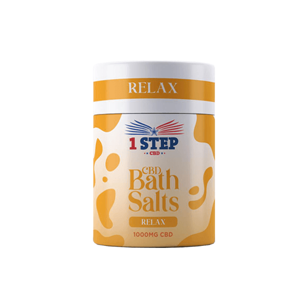 1 Step CBD 1000mg CBD Bath Salts - 500g (BUY 1 GET 1 FREE) - www.justgovape.co.uk