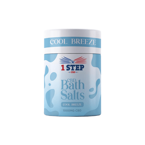 1 Step CBD 1000mg CBD Bath Salts - 500g (BUY 1 GET 1 FREE) - www.justgovape.co.uk