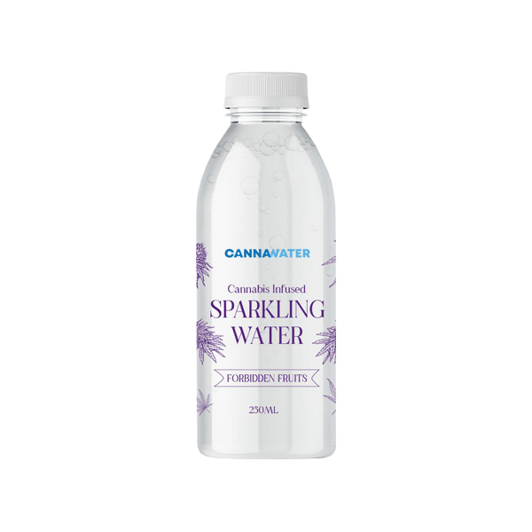 Cannawater Cannabis Infused Forbidden Fruits Sparkling Water 250ml - www.justgovape.co.uk