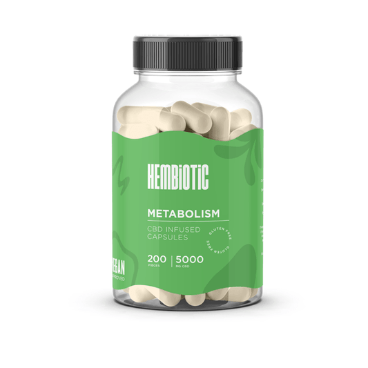 Hembiotic 5000mg Bulk CBD Capsules - 200 Caps - www.justgovape.co.uk