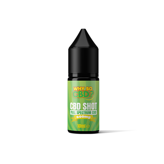 Why So CBD? 600mg Full Spectrum CBD Shot 10ml - www.justgovape.co.uk