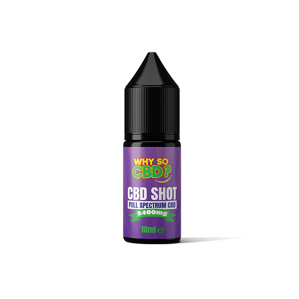 Why So CBD? 2400mg Full Spectrum CBD Shot 10ml - www.justgovape.co.uk