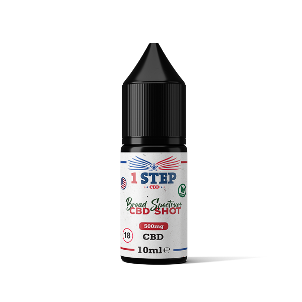 1 Step CBD 500mg Broad Spectrum CBD Shot 10ml - www.justgovape.co.uk