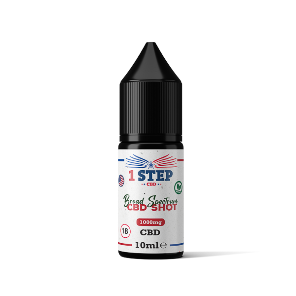 1 Step CBD 1000mg Broad Spectrum CBD Shot 10ml - www.justgovape.co.uk