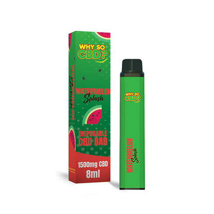 Why So CBD? 1500mg CBD Broad Spectrum Disposable Vape - 8ml - www.justgovape.co.uk