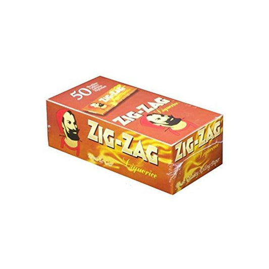 50 Zig-Zag Liquorice Regular Size Rolling Papers - www.justgovape.co.uk