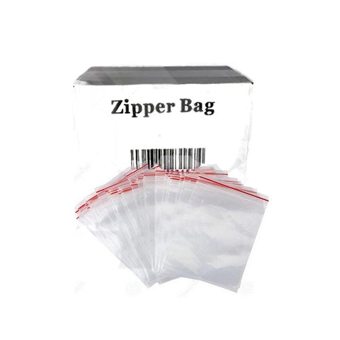 5 x Zipper Branded 100mm x 100mm Clear Bags - www.justgovape.co.uk