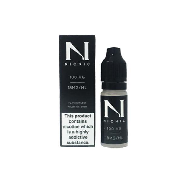 NIC NIC 18mg Nicotine Shot 10ml 100VG - www.justgovape.co.uk